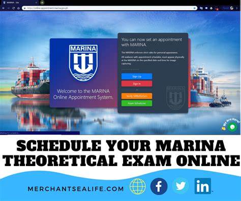 Schedule your MARINA Theoretical Exam online.